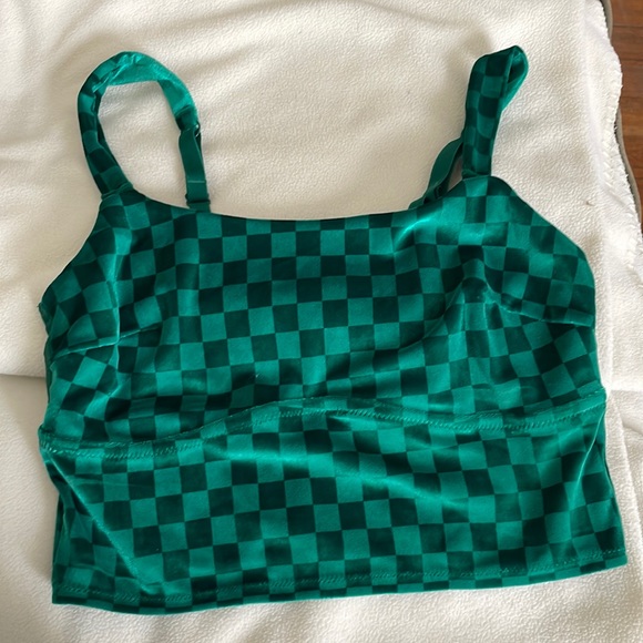 Colsie Other - Target velvet textured green camisole